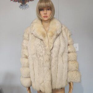 #734 Small fox fur coat